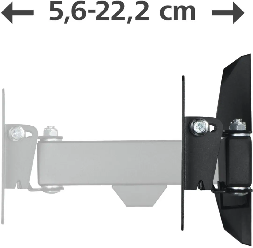 Hama TV Beugel Draai/Kantelbaar 00220820 - 10-26" - 15kg - VESA 100x100 - Zwart
