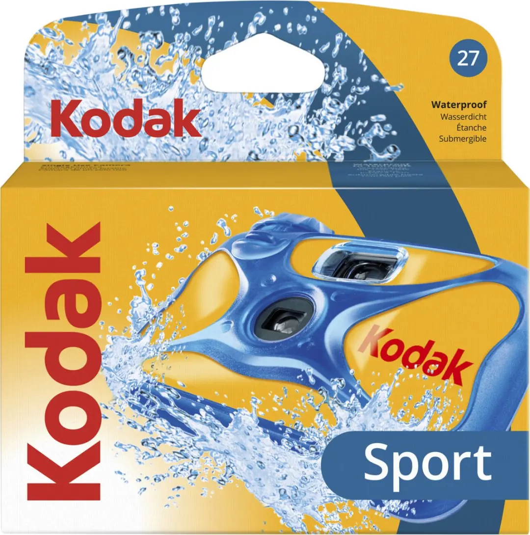 Kodak Sport Camera Wegwerpcamera - 27 Opnames - Geel/Blauw