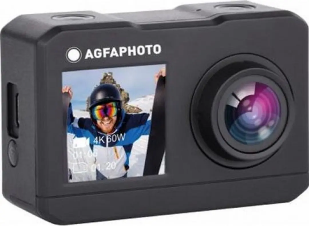 AgfaPhoto Realmove Dual Screen WIFI Sportcamera 16MP - Zwart - afbeelding 6 van 6