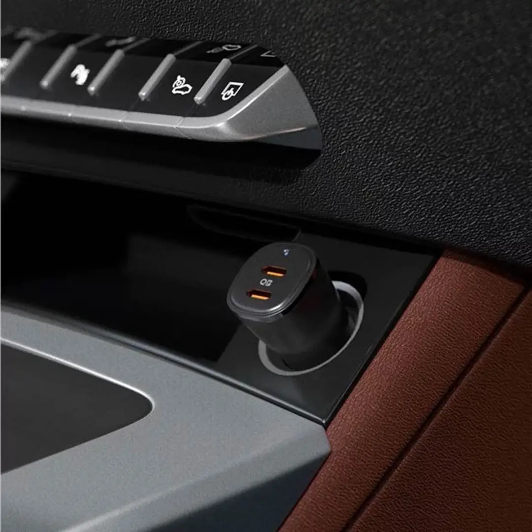 Spigen ArcStation Essential ACP08523 Auto Snellader - 30W/20W USB-C - Zwart