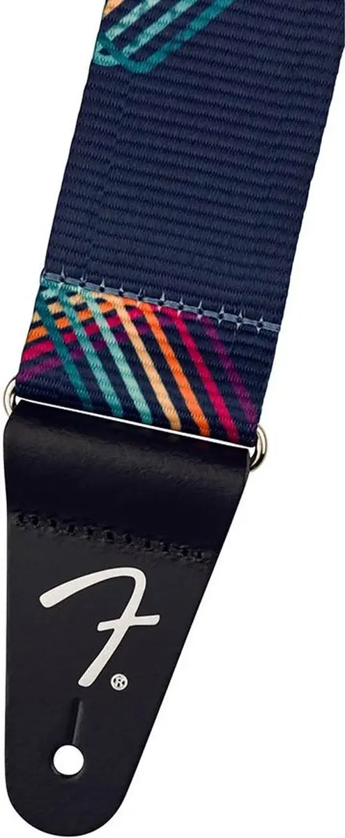 Fender Retro Gitaarband - Bliksemontwerp - Zwart