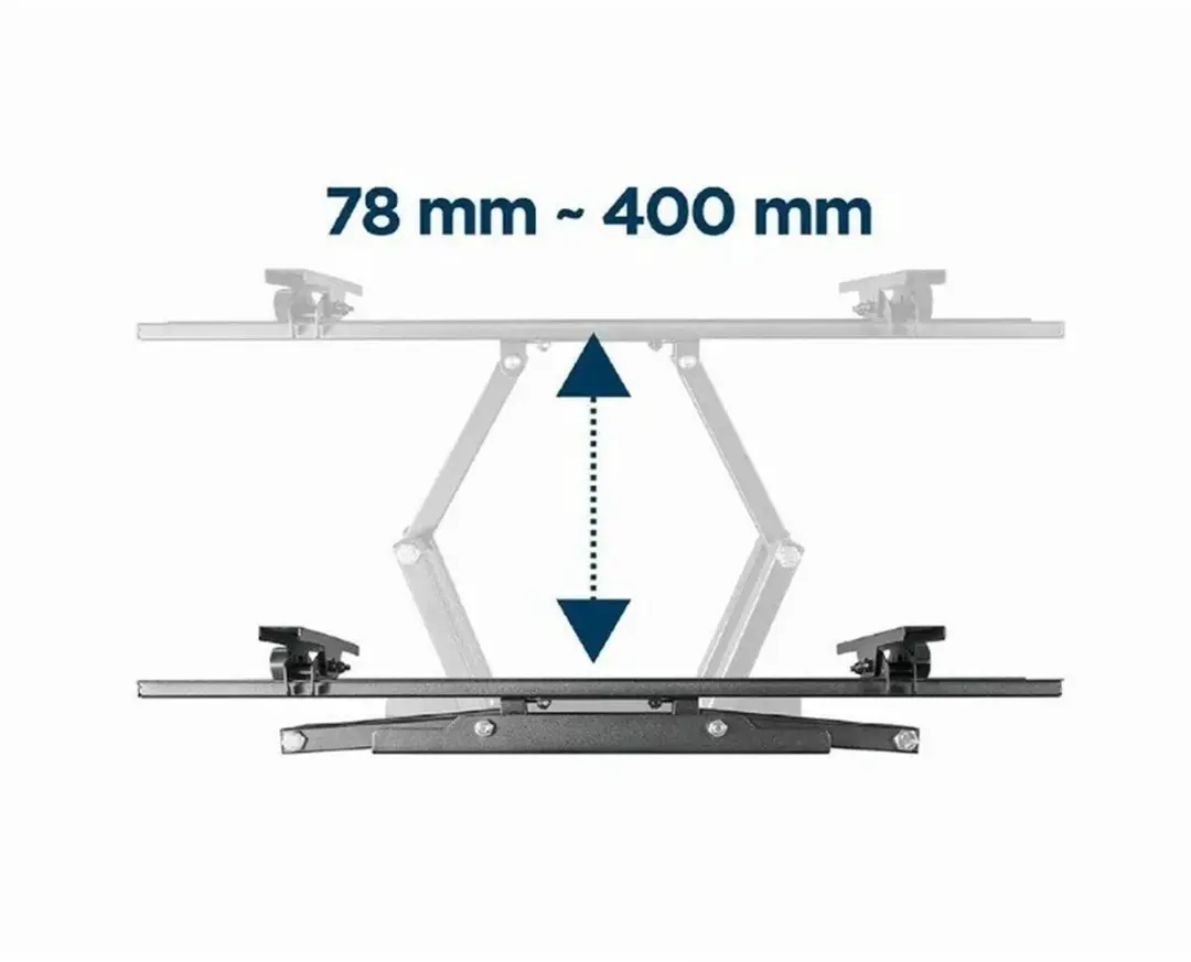 Gembird WM-70ST-01 Full-Motion TV Muurbeugel 37-70" - Zwart
