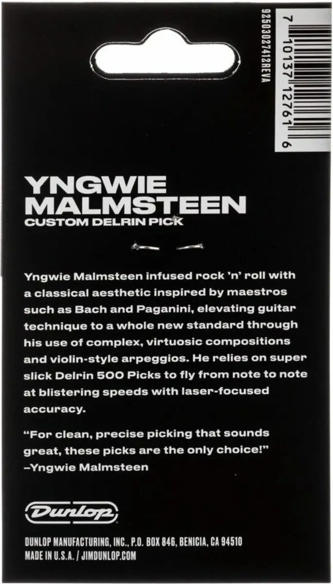 Dunlop Yngwie Malmsteen Plectrum 1.50mm - 6 Stuks