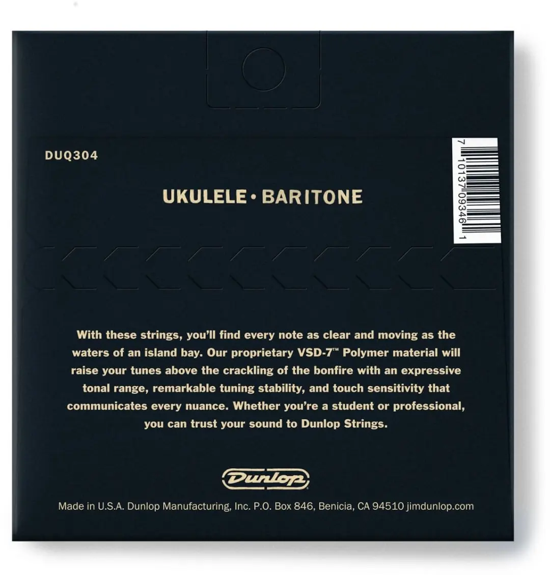 Dunlop DUQ304 Baritone Ukulele Snarenset 6 Stuks