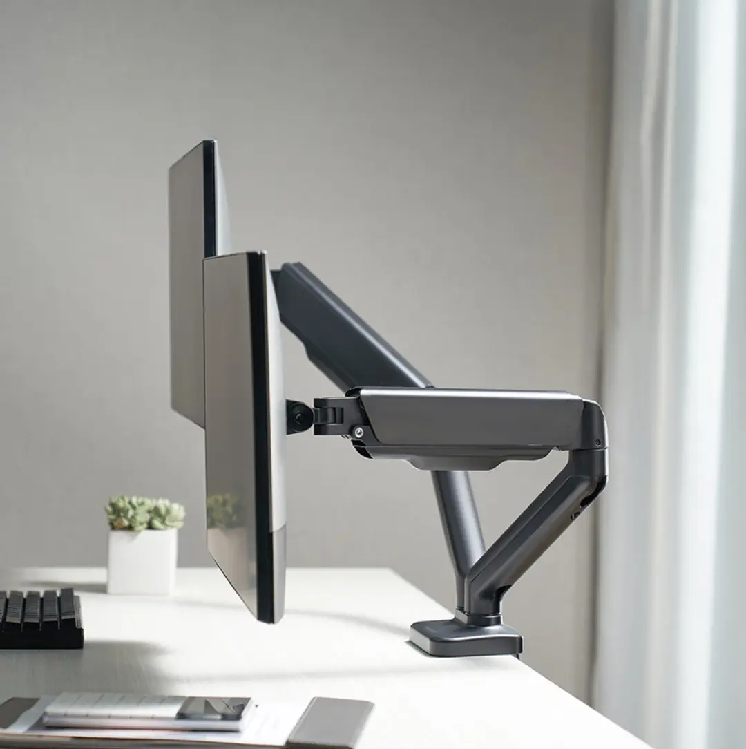 Logilink BP0177 Dubbele Monitorarm Aluminium - 450mm - Zwart