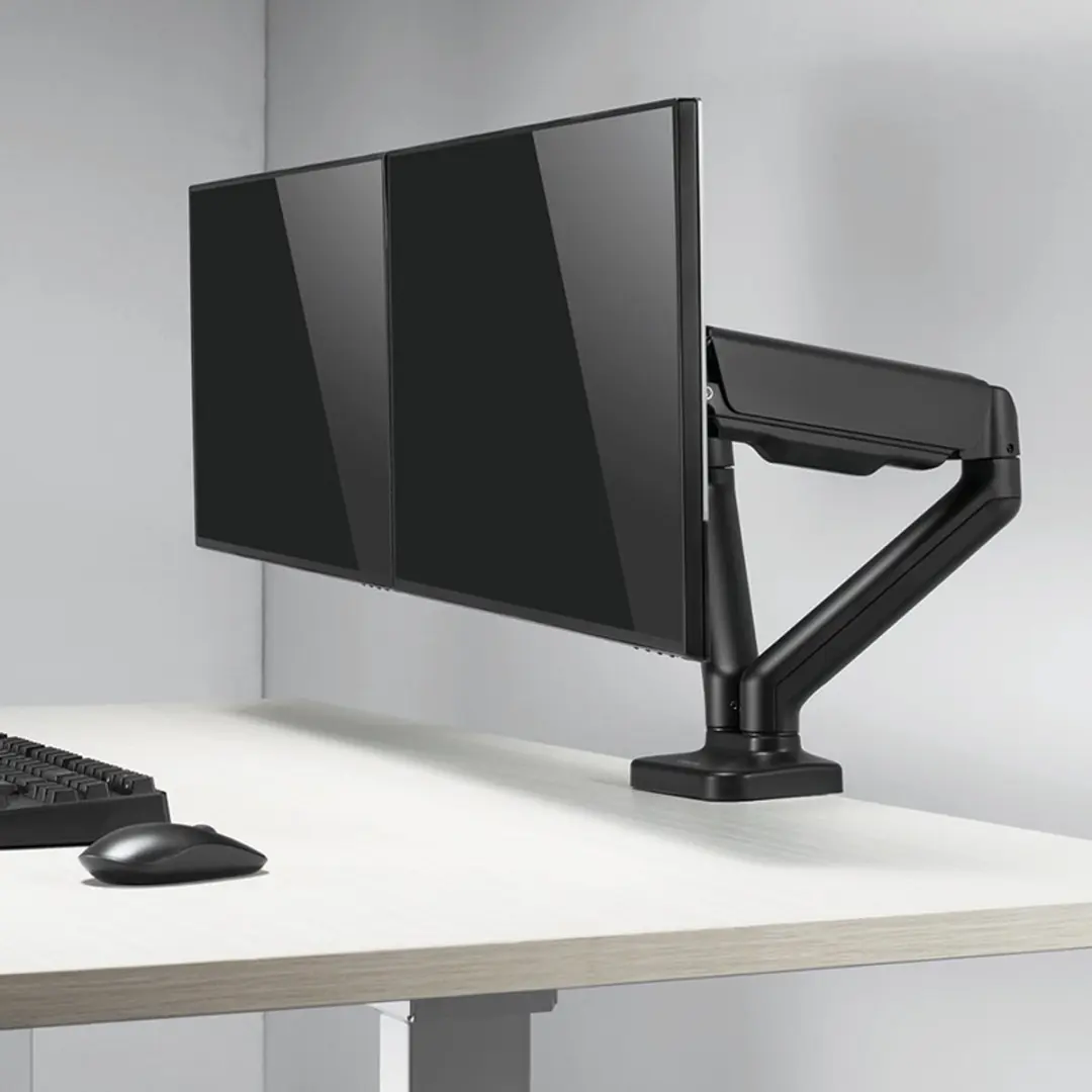 Logilink BP0177 Dubbele Monitorarm Aluminium - 450mm - Zwart