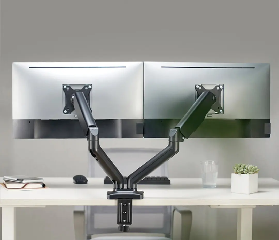 Logilink BP0177 Dubbele Monitorarm Aluminium - 450mm - Zwart