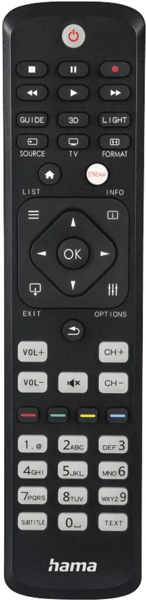 Hama Universele Afstandsbediening 00221063 - Philips TV - Zwart