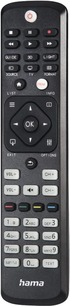 Hama Universele Afstandsbediening 00221063 - Philips TV - Zwart