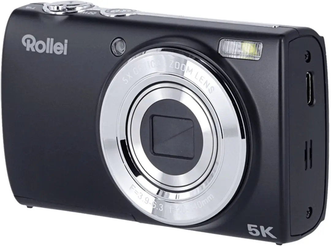 Rollei Powerflex Compact Camera - 5x Zoom - 32GB + Tas - Zwart