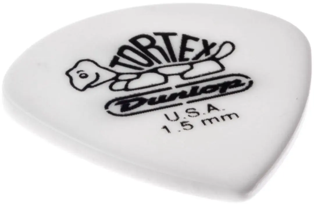 Dunlop Tortex White Jazz III Plectrums 1.50mm - 12 Stuks