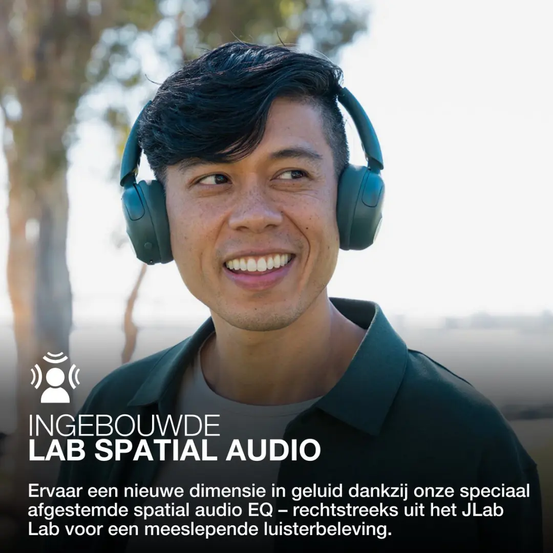 JLab Go Lux ANC IEUHBGOLUXANCRSGE93 Koptelefoon - 70 Uur - Groen