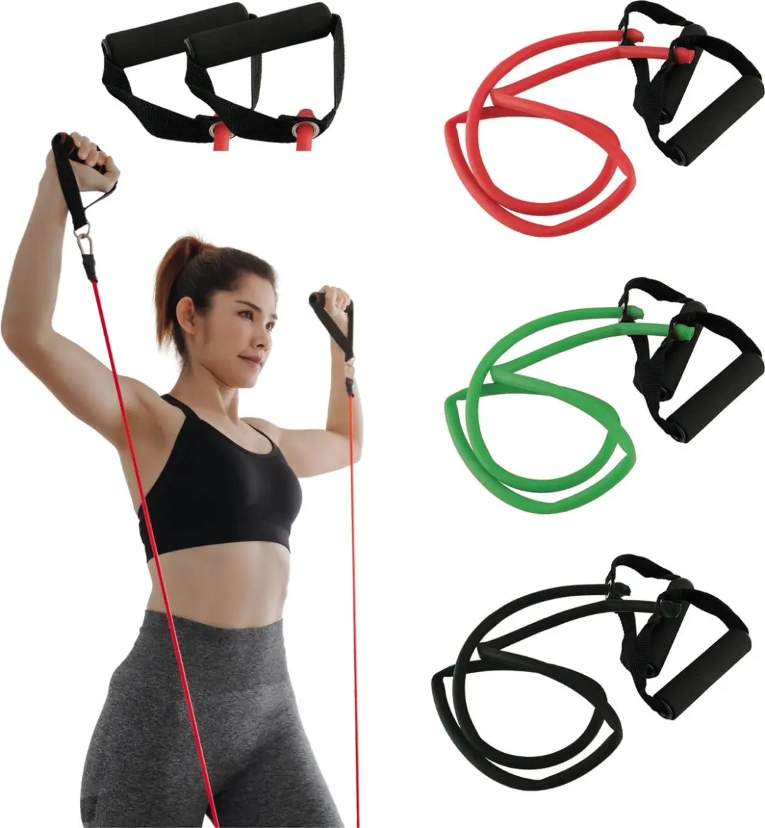 Toorx Fitness Weerstandsband Groen - met Handvat