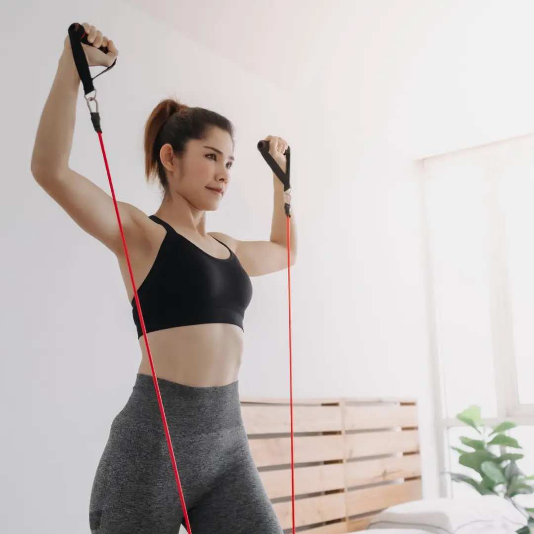 Toorx Fitness Weerstandsband Groen - met Handvat