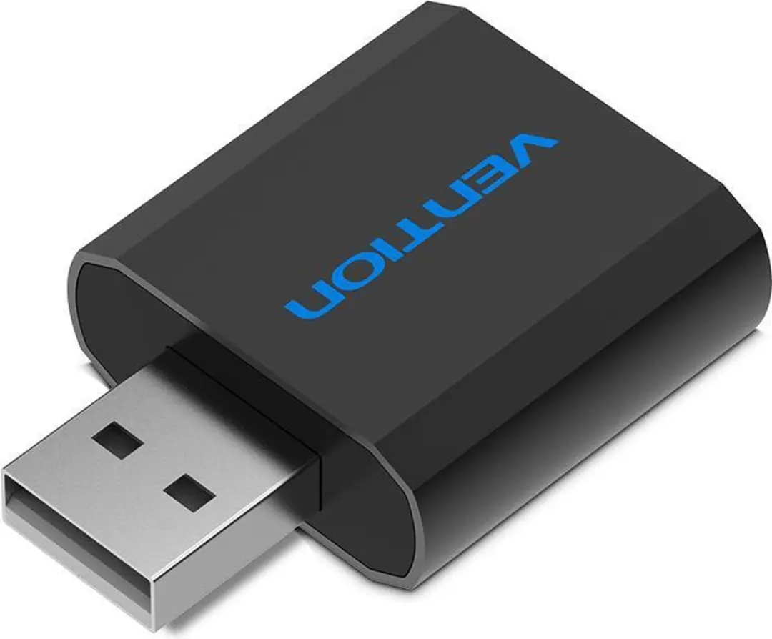 Vention VAB-S17-B USB Geluidskaart - Zwart - afbeelding 6 van 6