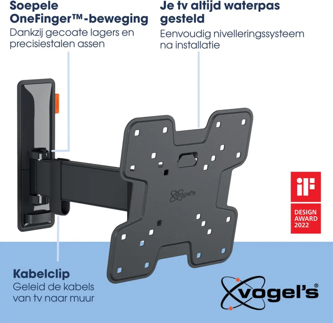 Vogel's COMFORT TVM 3225 Draai-Kantel TV-Beugel 15kg - Zwart