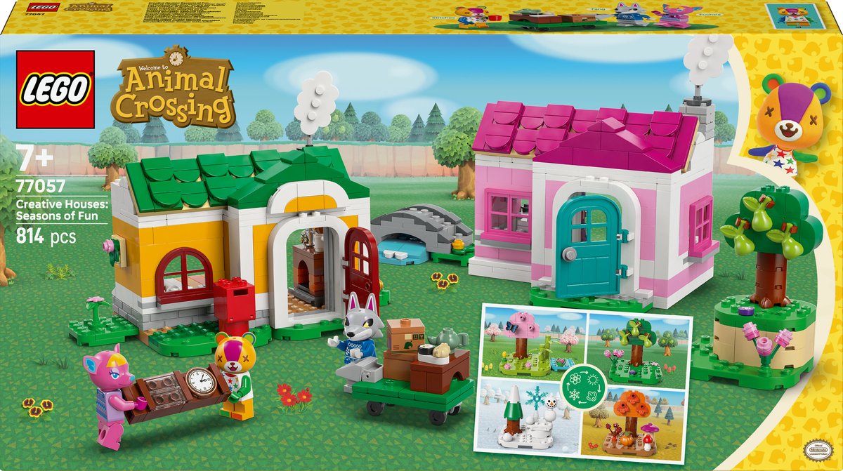 LEGO® Animal Crossing™ Creatieve Huizen: Seizoenenlang Plezier - 77057