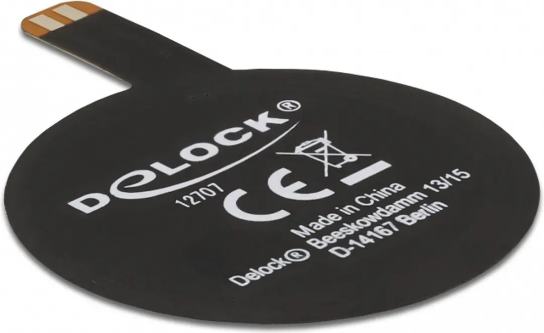 Delock NFC Antenne 13.56 MHz SMT FPC Round - Zwart - afbeelding 2 van 2