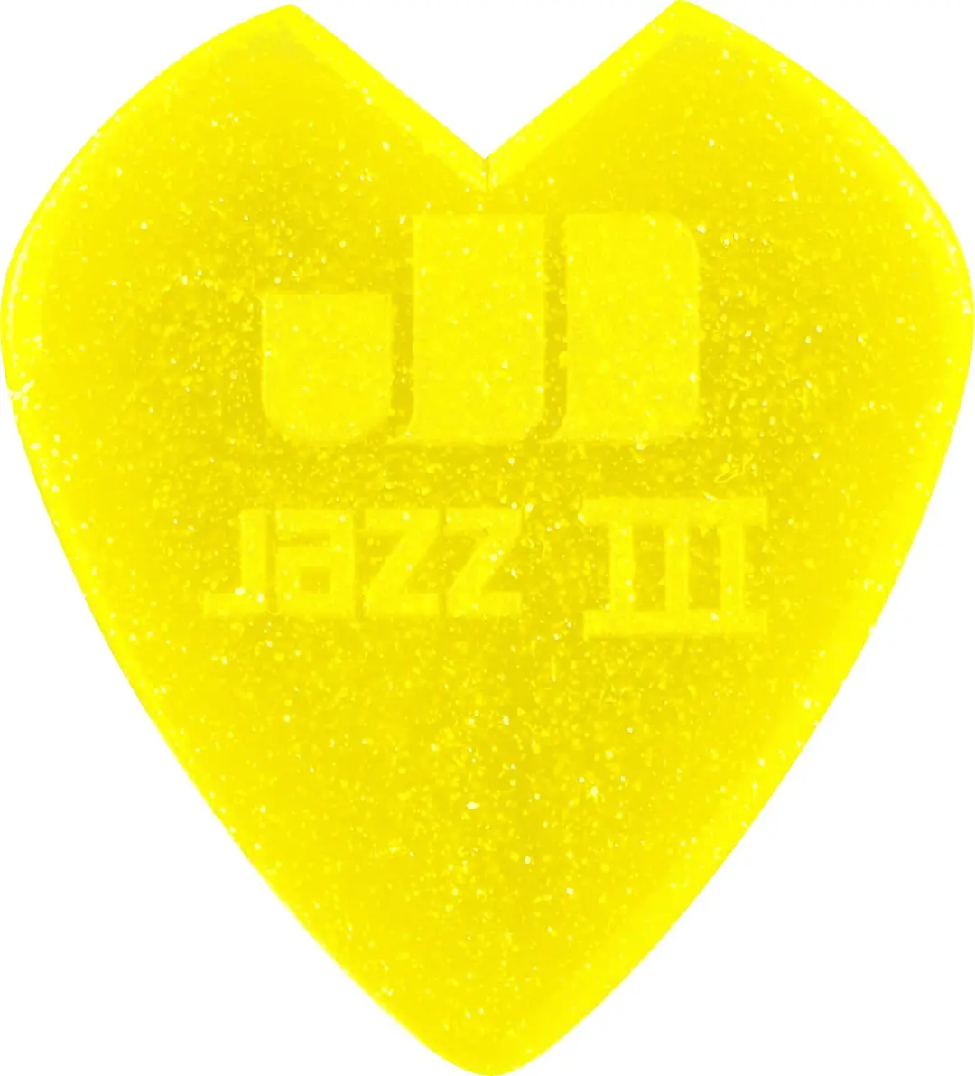 Dunlop Kirk Hammett Yellow Glitter Jazz II Plectrums - 6 Stuks