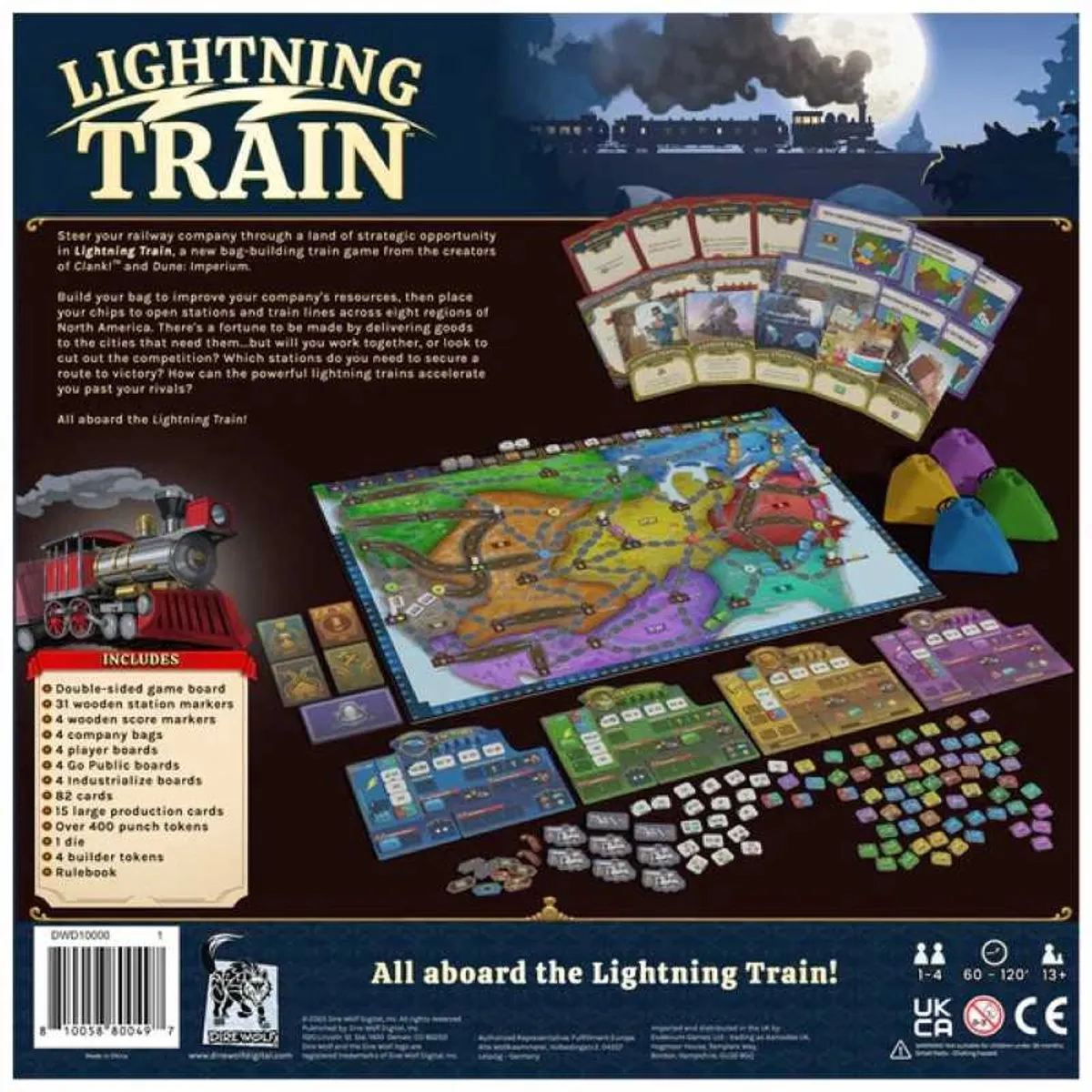 Asmodee Lightning Train DWD10000 - Bordspel - 1-4 Spelers