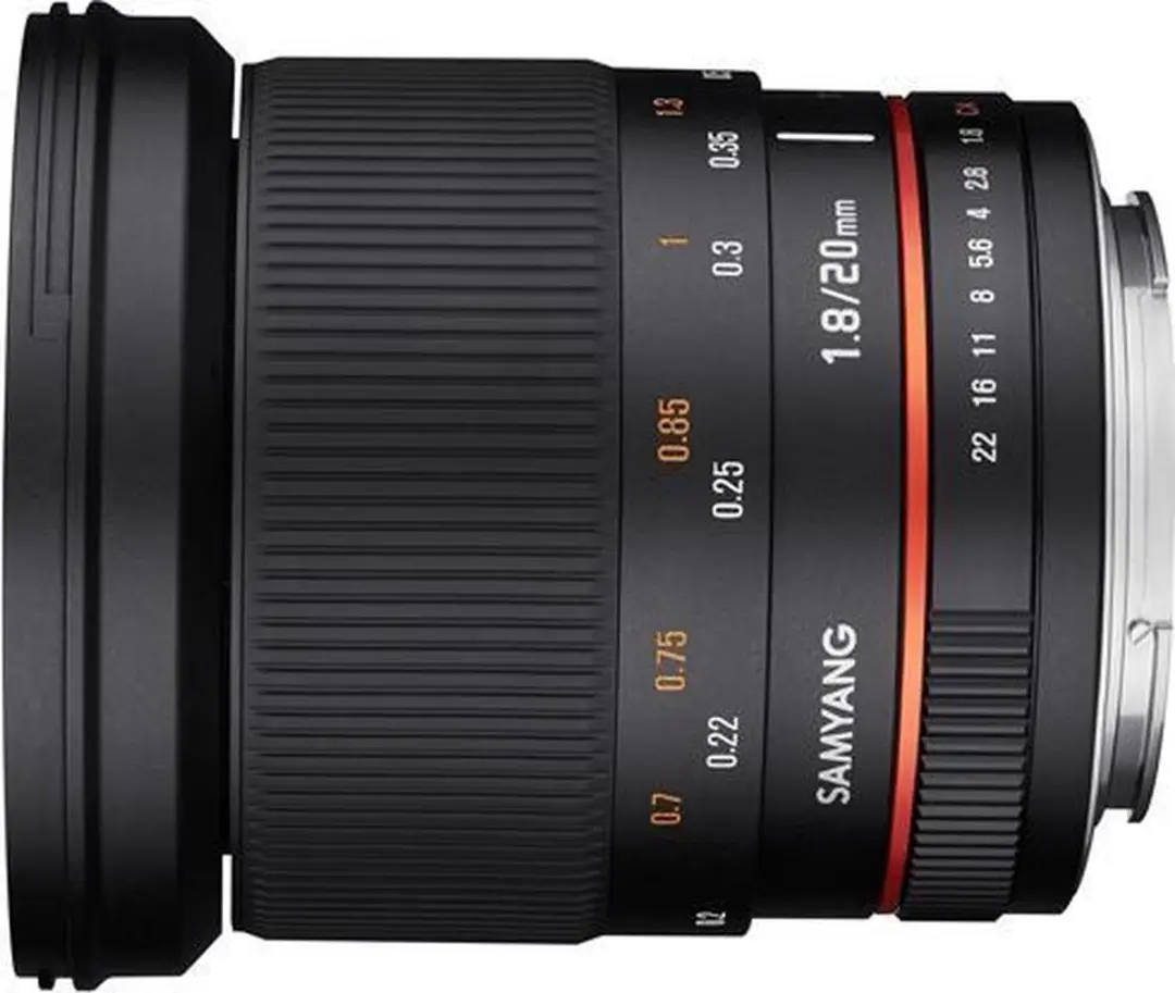 Samyang 20mm F1.8 ED AS UMC - Fuji X - 77mm