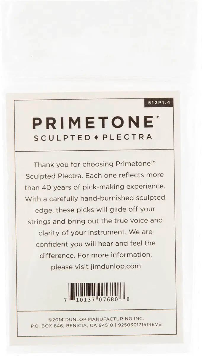Dunlop Jim Dunlop Primetone Plectrum Large Tri 1.40mm - 3 Stuks