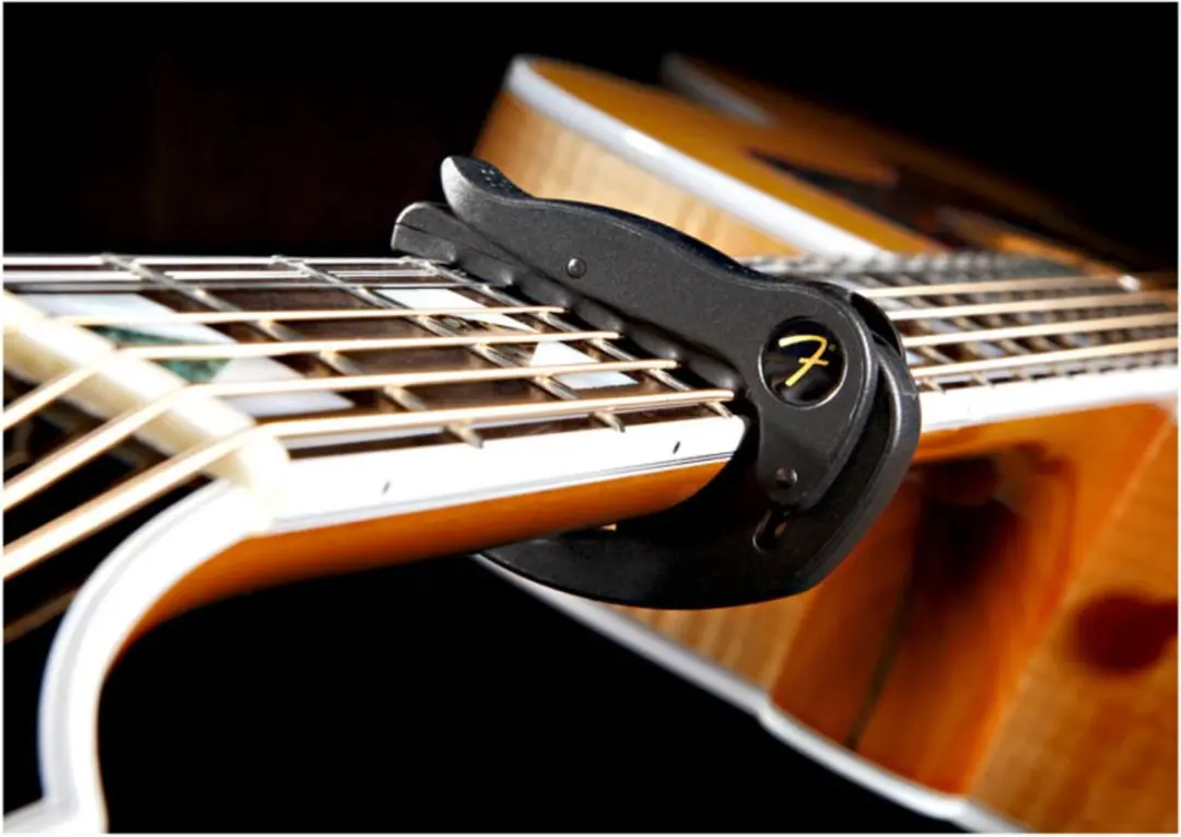 Fender Smart Capo Fingerstyle Steel - Zwart