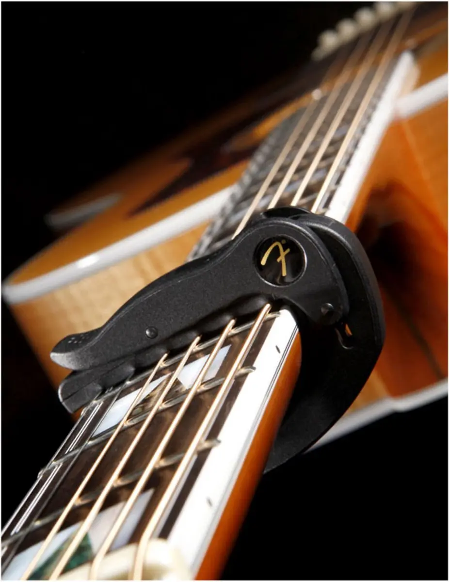 Fender Smart Capo Fingerstyle Steel - Zwart