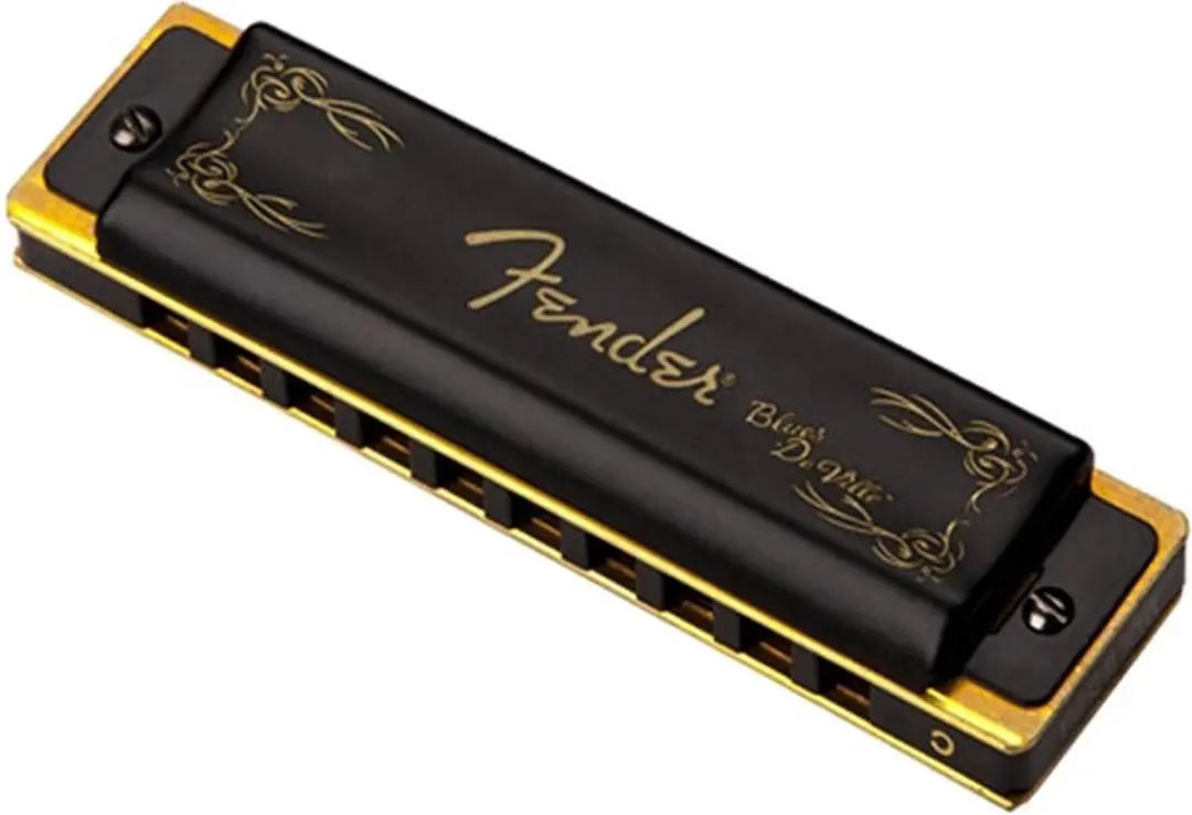 Fender Blues DeVille PRO Mondharmonica - C toonsoort - Goud/Zwart - afbeelding 5 van 5