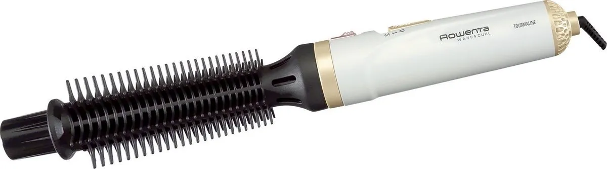 Rowenta Wave & Curl CF3910 Krulborstel - Wit - Keramische coating