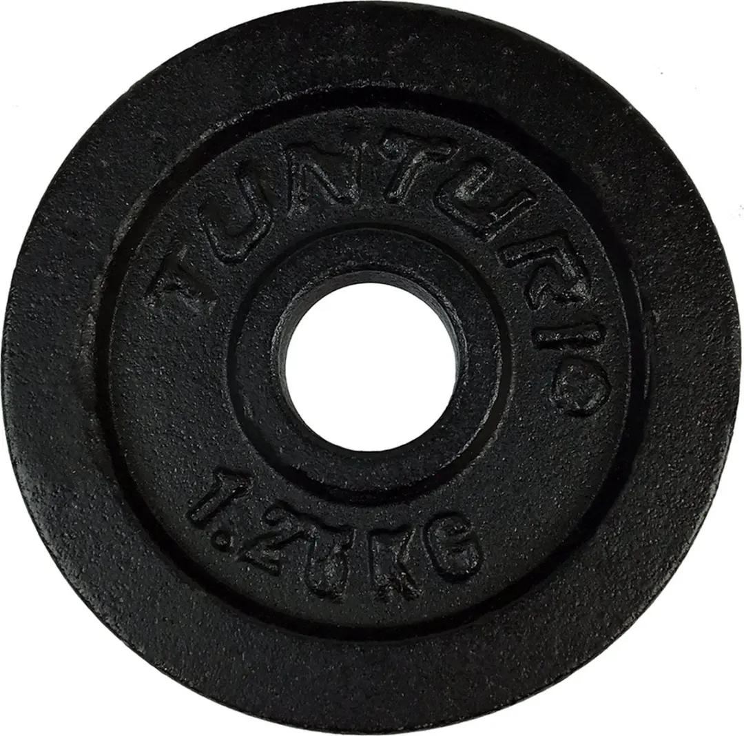 Tunturi Halterschijven 2x1,25kg Ø30mm - Gietijzer - Zwart