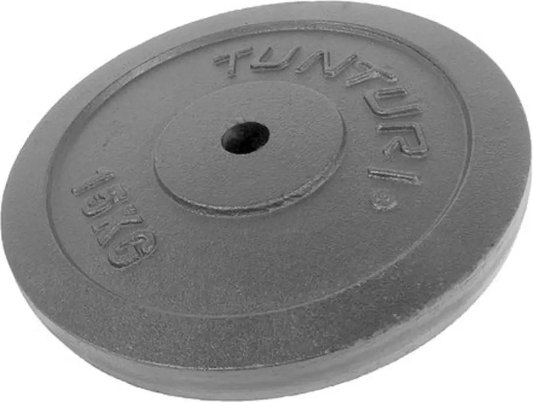 Tunturi Halterschijven 2x1,25kg Ø30mm - Gietijzer - Zwart