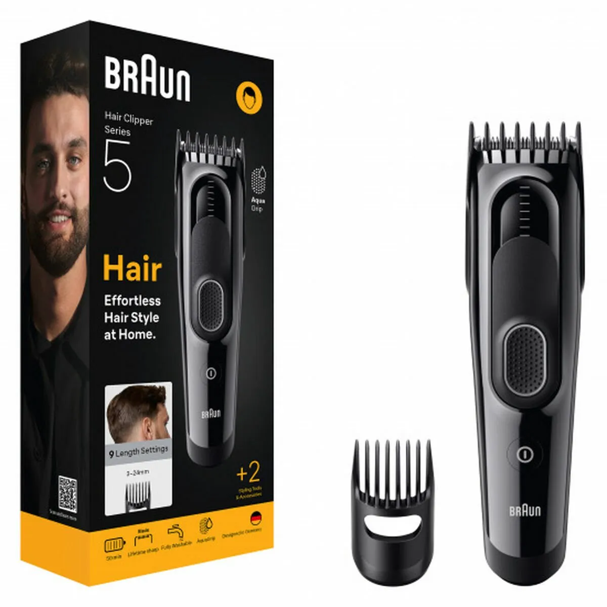 Braun HC5510 Tondeuse - Hoofd - Nat scheren