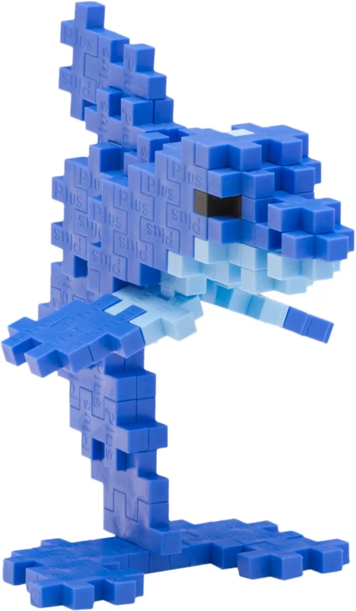 Plus-Plus Dolfijn 100-delig Bouwset 4325 - Blauw