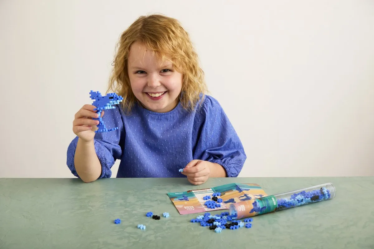 Plus-Plus Dolfijn 100-delig Bouwset 4325 - Blauw