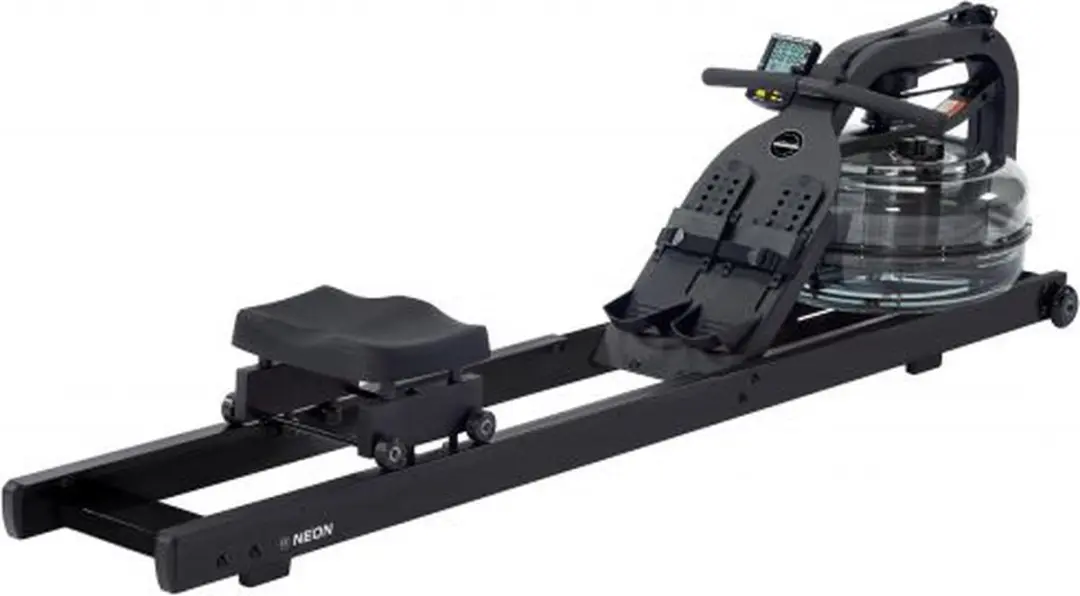 Fluid Rower Neon Plus Roeimachine - 4 Weerstanden - Waterweerstand - Zwart