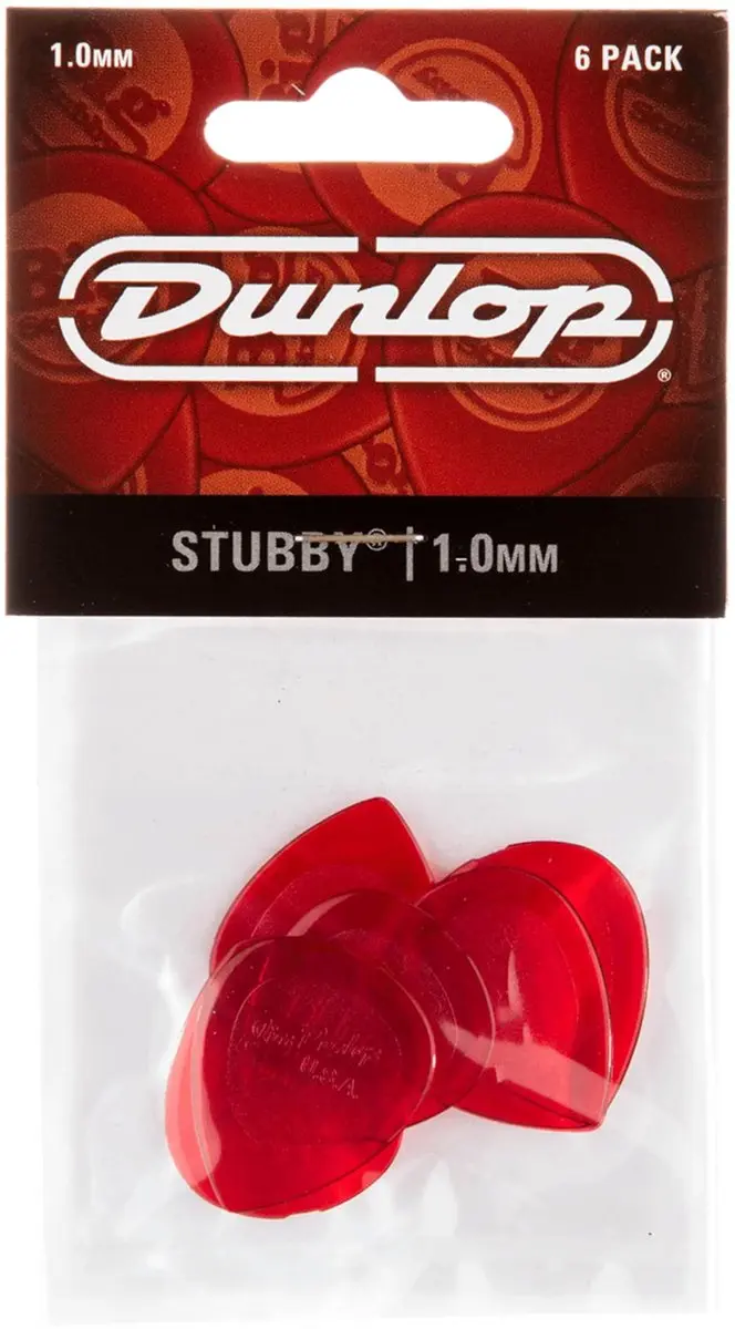 Dunlop 474P100 Stubby Jazz Plectrumset 1,00mm