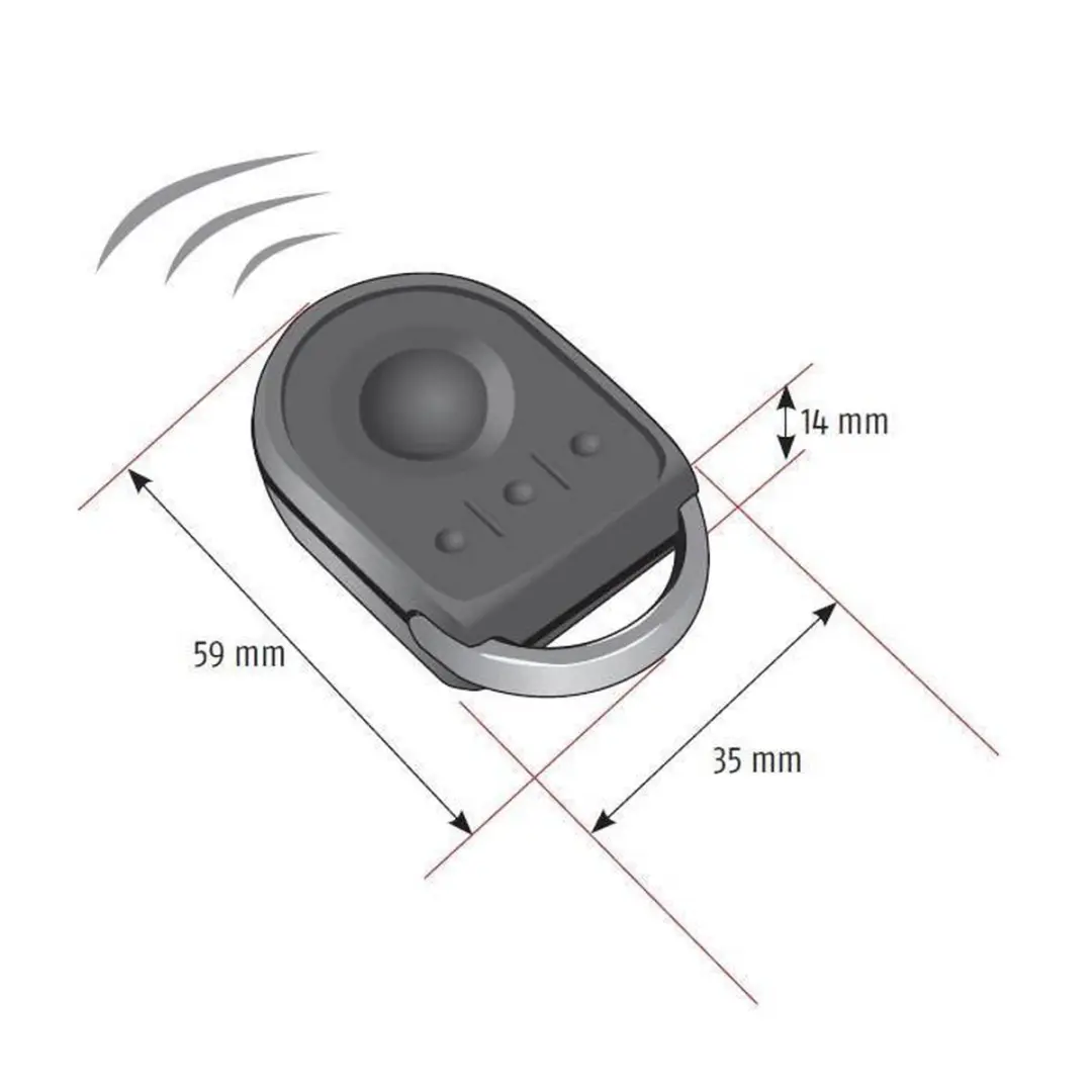 Somfy KeyGo IO 4-Kanaals Afstandsbediening 1841134 - Zwart