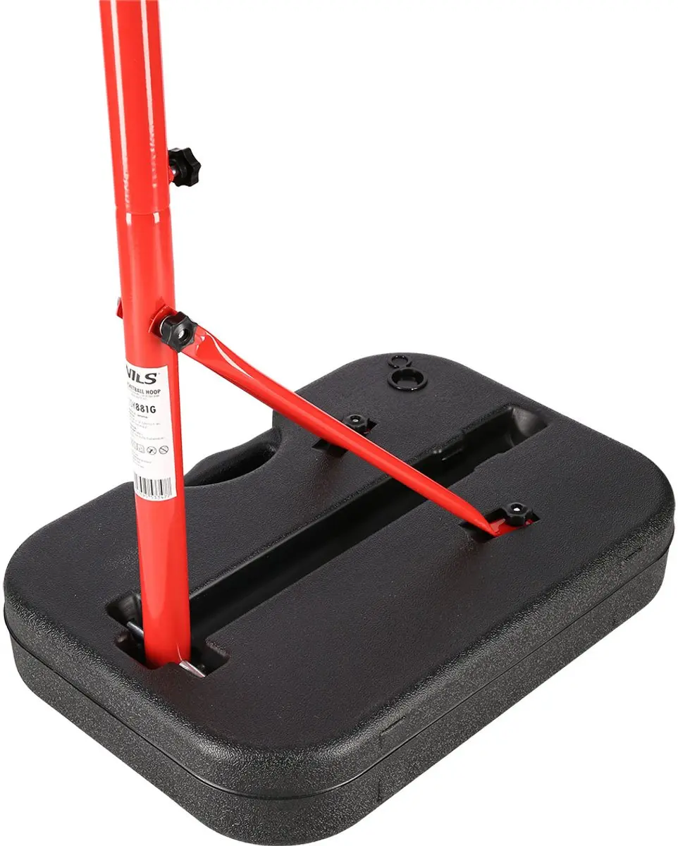 Nils ZDK881G Basketbalring - Verstelbaar 26cm - Rood/Wit/Zwart