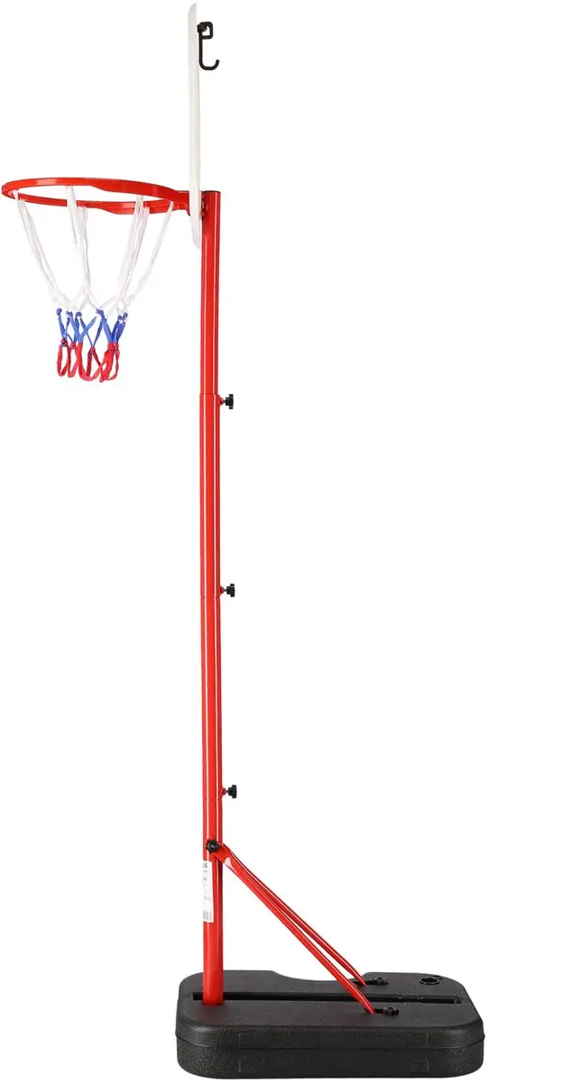 Nils ZDK881G Basketbalring - Verstelbaar 26cm - Rood/Wit/Zwart