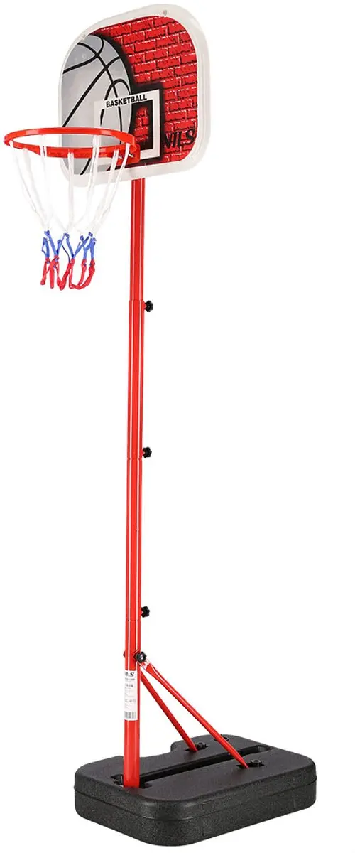 Nils ZDK881G Basketbalring - Verstelbaar 26cm - Rood/Wit/Zwart