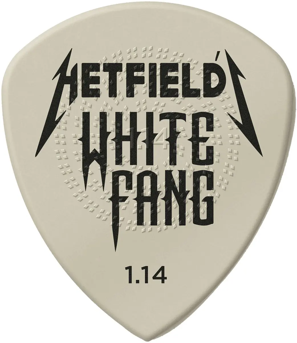 Dunlop James Hetfield Metallica White Fang Plectrums 1.14mm - 6 Stuks