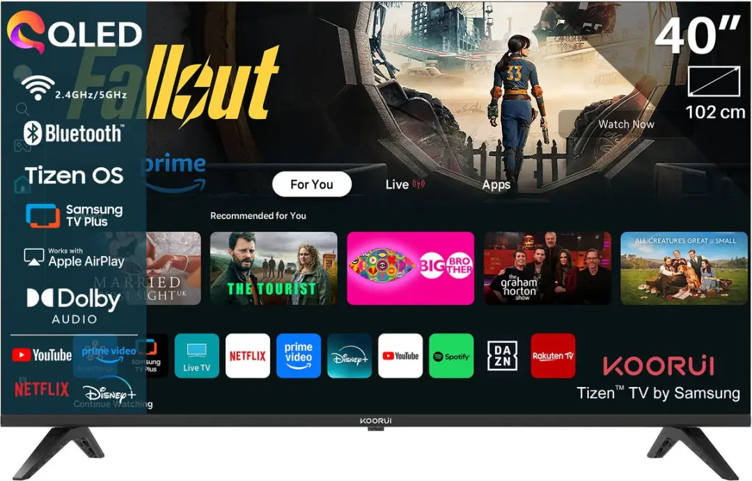 Koorui Tizen Smart TV QLED 40 inch K40Q1F-T8