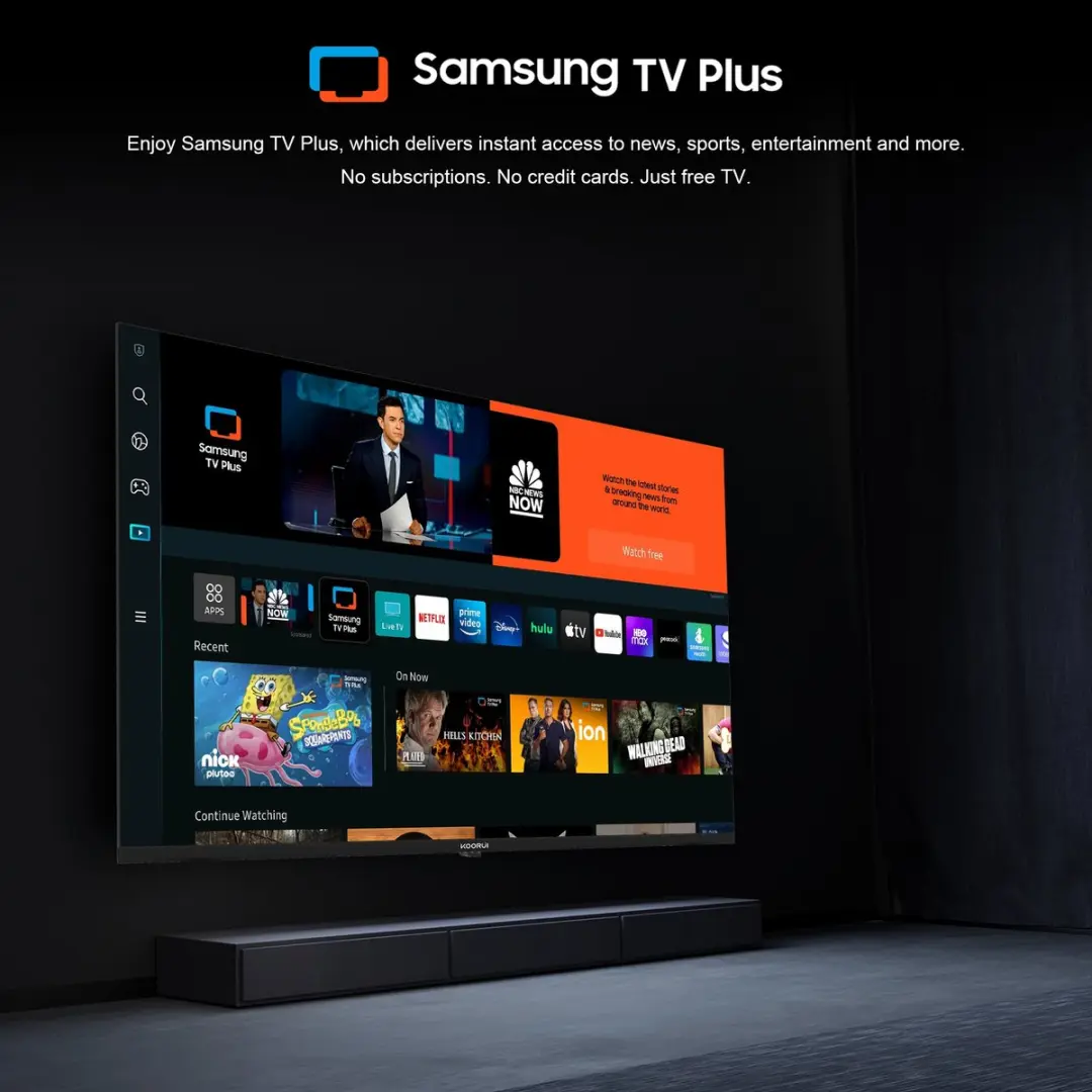 Koorui Tizen Smart TV QLED 40 inch K40Q1F-T8 - Zwart