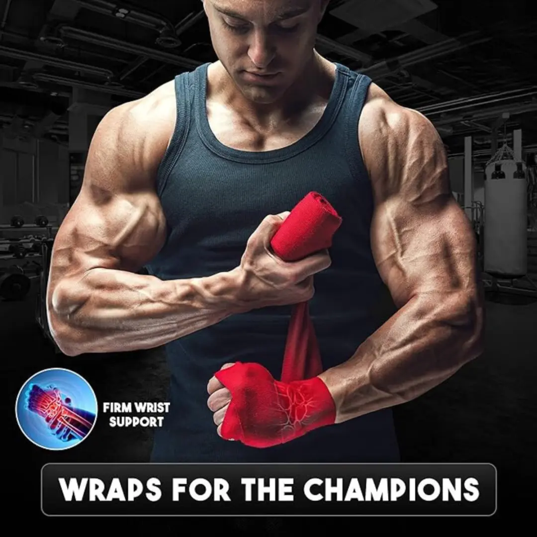 NRG Bandage Boksen Handwraps 450cm - Geel