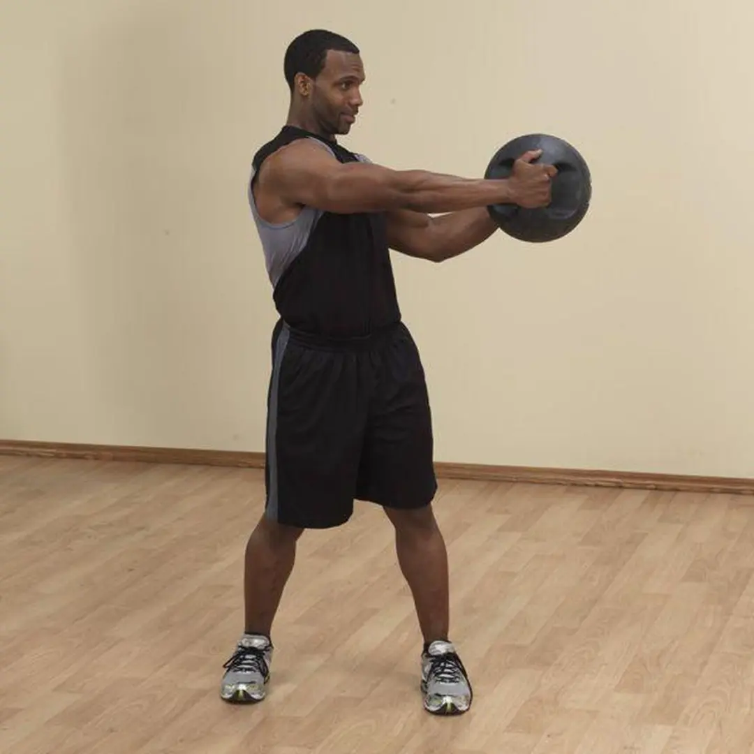Body-Solid Medicine Ball Dual Grip 7,2kg - Zwart