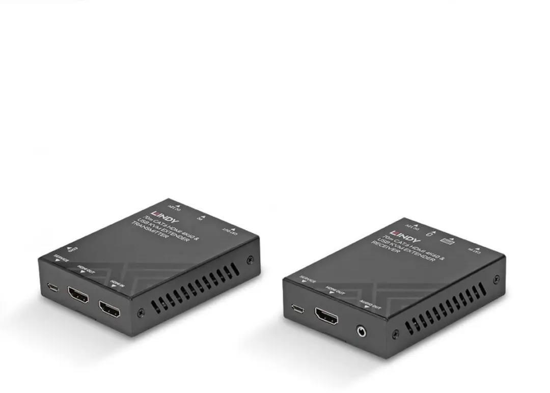 Lindy 39383 KVM Extender 70m Cat.6 - 4K60 - Zwart