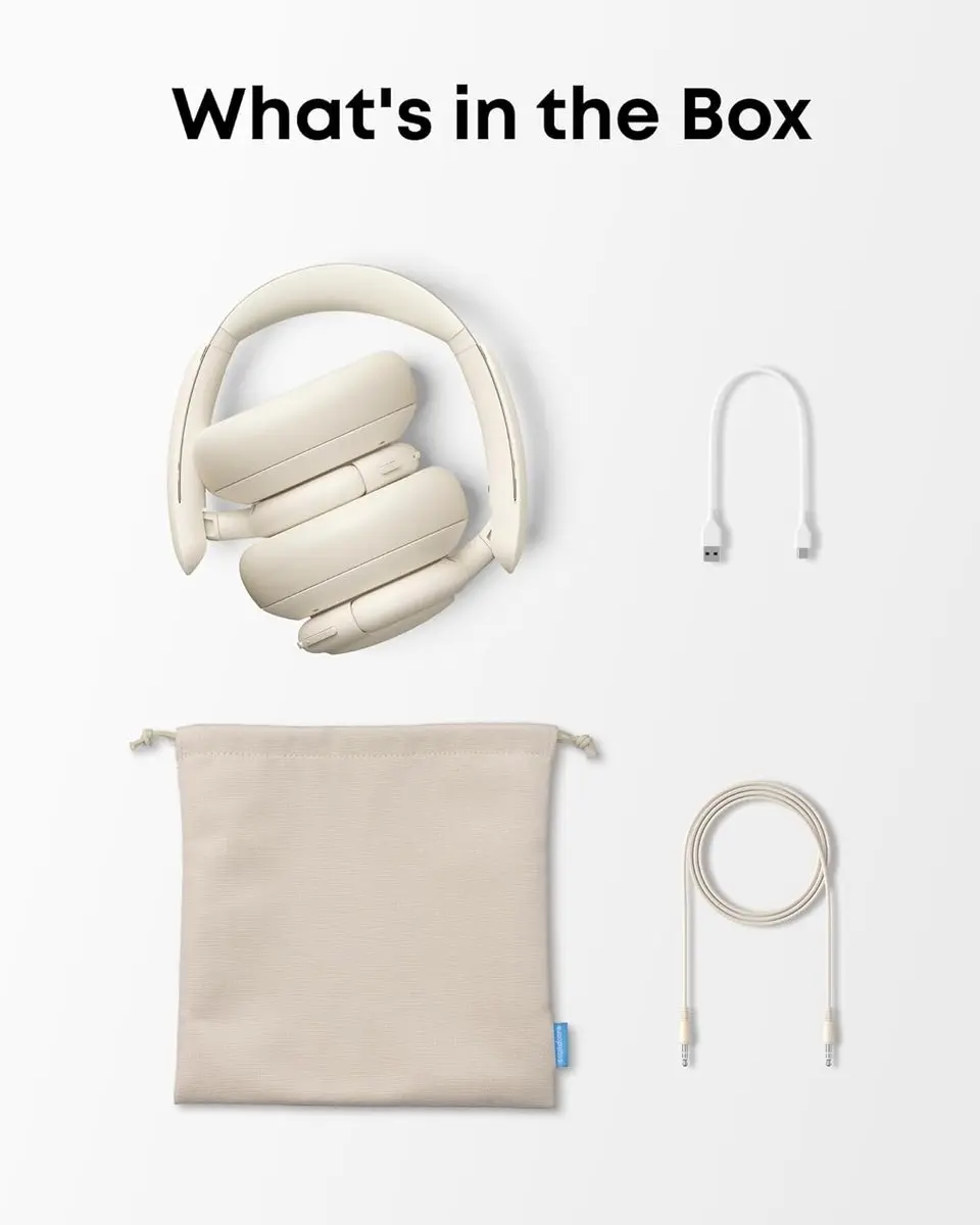 Soundcore Life Q30 Hybrid ANC Headphones - 40H - Witte oortjes