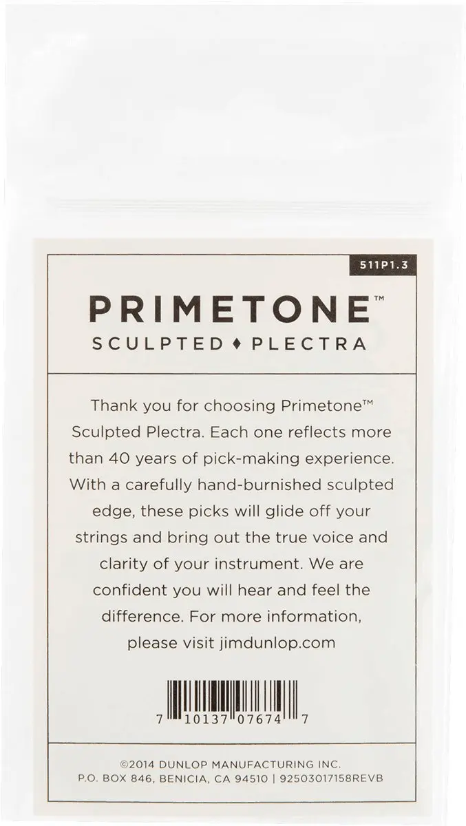 Dunlop Jim Dunlop Primetone Plectrum 1.30mm - 3 Stuks