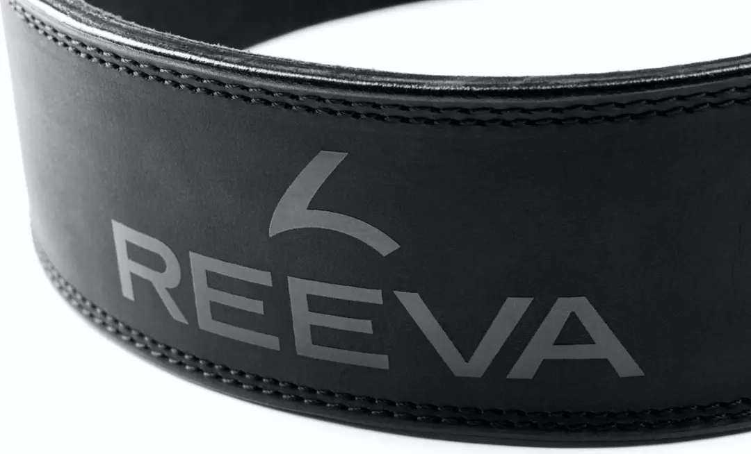 Reeva Powerlift Lifting Belt - Zwart Leder - Maat L